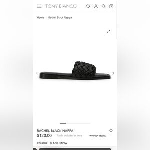 TONY BIANCO RACHEL BLACK SLIDE